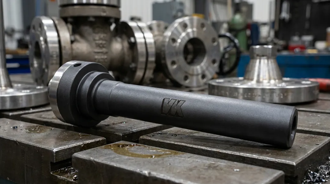 VaporKote boronized thermowell component showing hardened surface coating finish