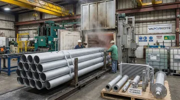 VaporKote aluminizing diffusion coating process on industrial metal components