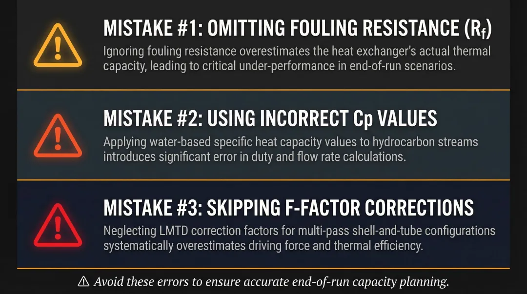 Three common heat exchanger efficiency calculation mistakes engineers must avoid