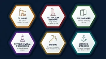 Six industrial sectors requiring corrosion resistant wear rings with key failure mechanisms