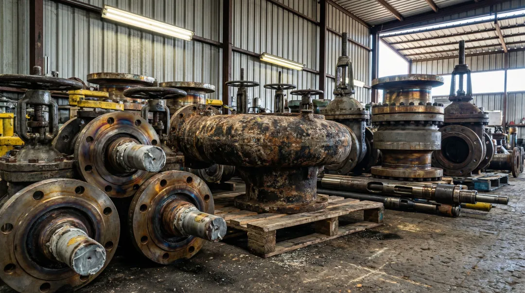 Oil and gas valve and pump components used in high-temperature corrosive environments