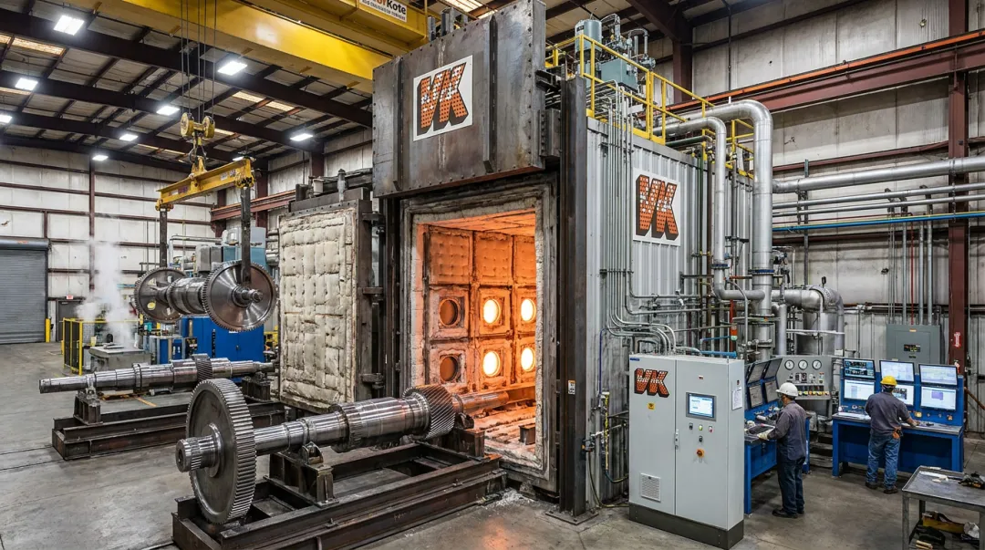VaporKote CVD boronizing furnace processing large industrial metal components
