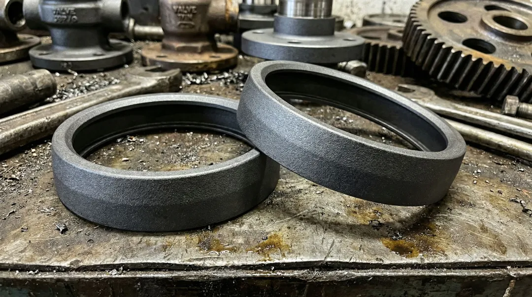 VaporKote boronizing treated industrial pump components showing surface hardness treatment