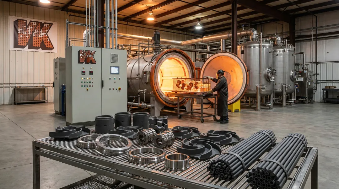 VaporKote boronized pump impellers and industrial components after diffusion coating treatment