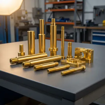 Precision industrial components with gold zirconium nitride PVD coating finish