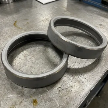 Wear resistant coating applied to steel industrial components