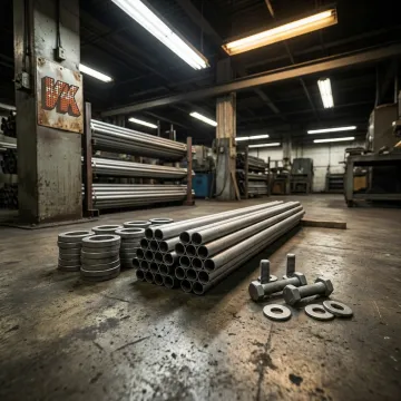 Aluminized industrial parts prepared for inspection