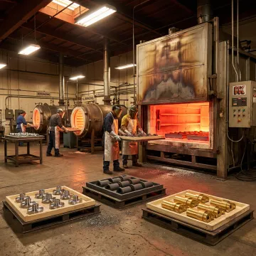 Industrial coating process for metal parts