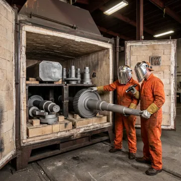 Industrial CVD coating furnace with metal components