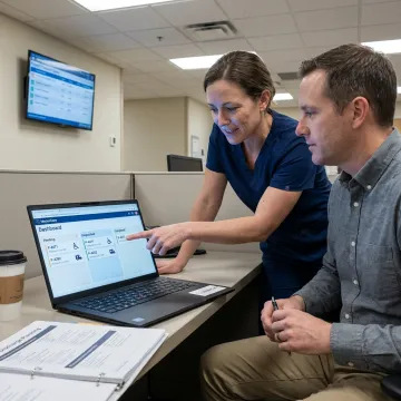 Epic-embedded healthcare scheduling dashboard