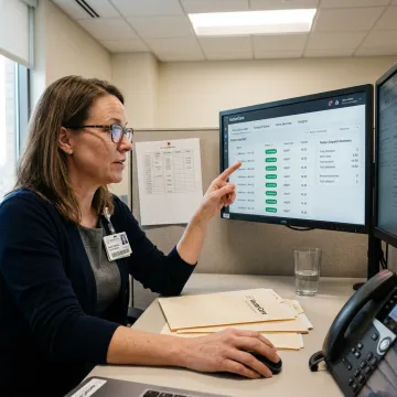Hospital discharge planning software dashboard