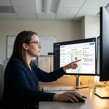 Patient logistics dashboard in a hospital