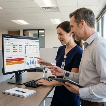 Healthcare vendor management dashboard
