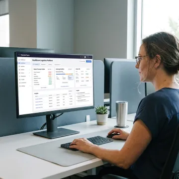 Real-time patient logistics tracking dashboard