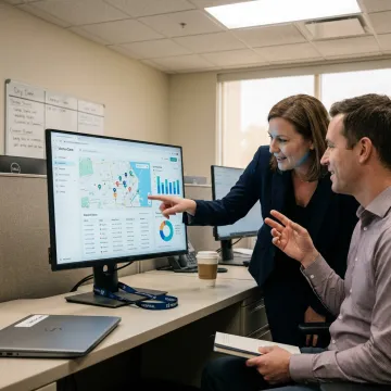 Healthcare logistics dashboard coordinating patient transport in New York