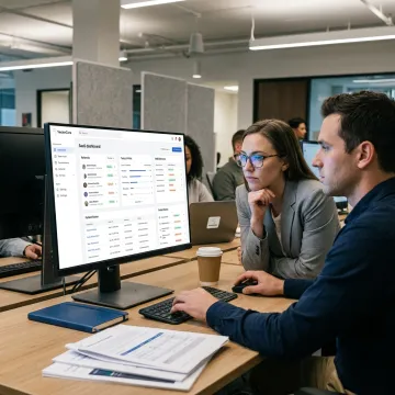 Home care software workflow dashboard