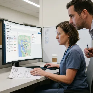 EHR integration dashboard for healthcare logistics