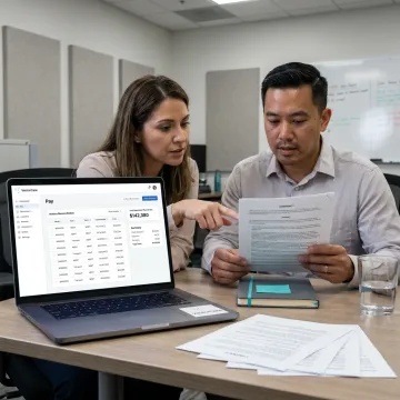 Healthcare billing team using cloud invoicing software