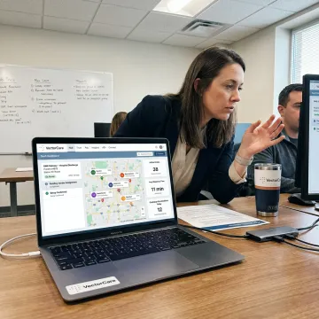 Medical equipment delivery coordination dashboard