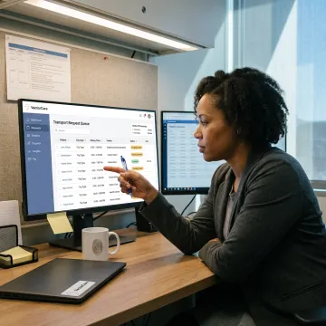 Digital workflow for medical patient transport coordination