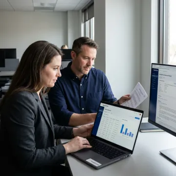 Healthcare operations team reviewing vendor credentialing workflow