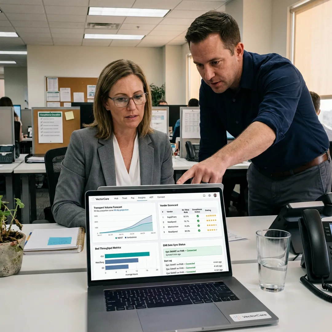 Patient logistics analytics dashboard