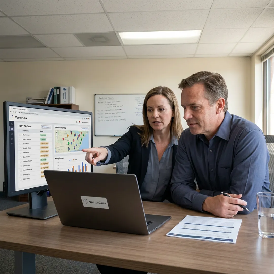 Healthcare payer care coordination software dashboard