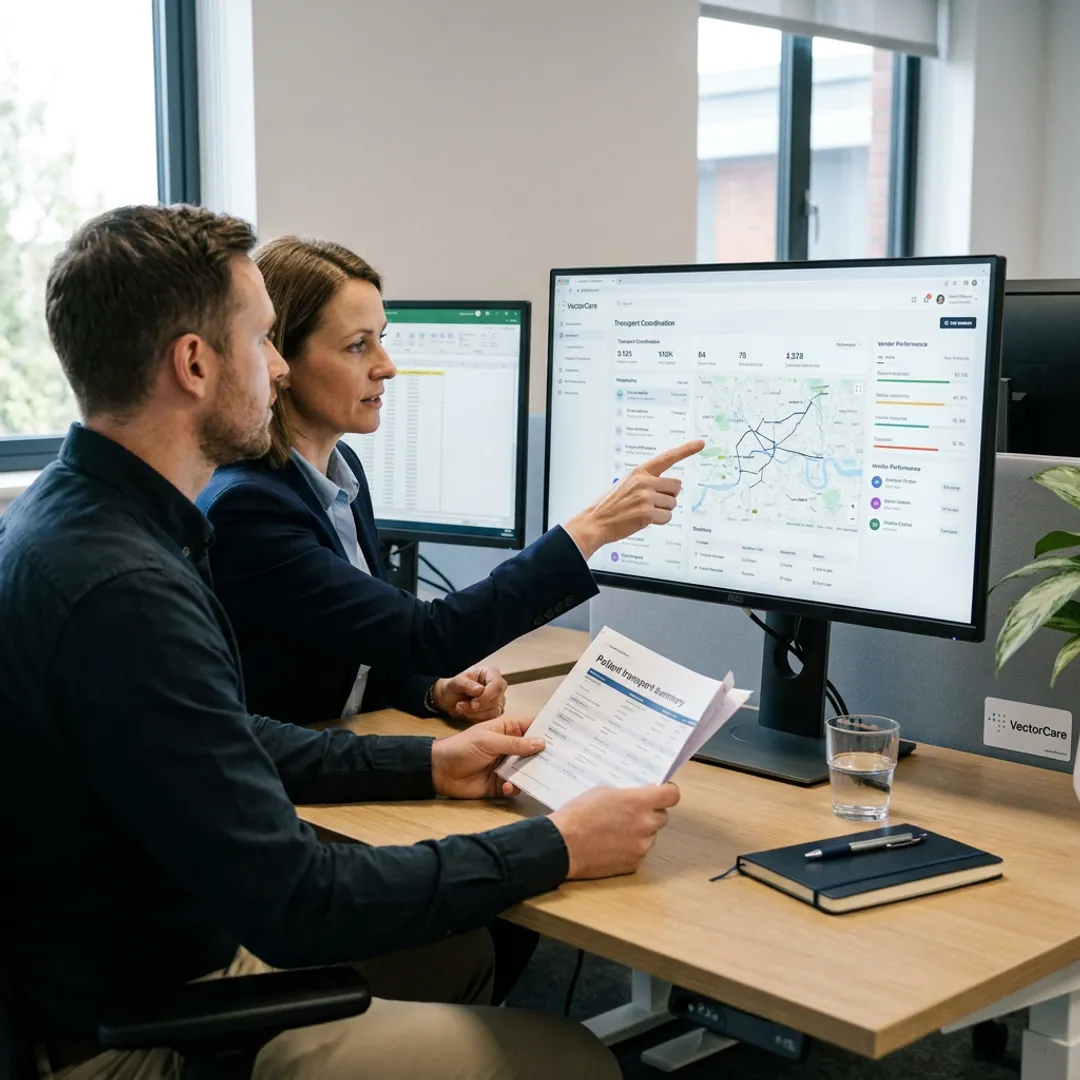 Healthcare payer logistics dashboard