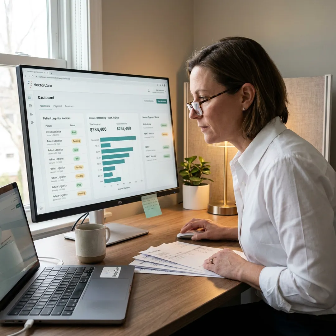 Healthcare payment collection dashboard