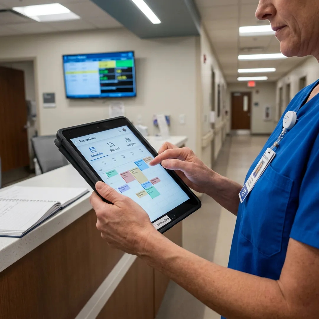 Mobile integrated healthcare logistics dashboard