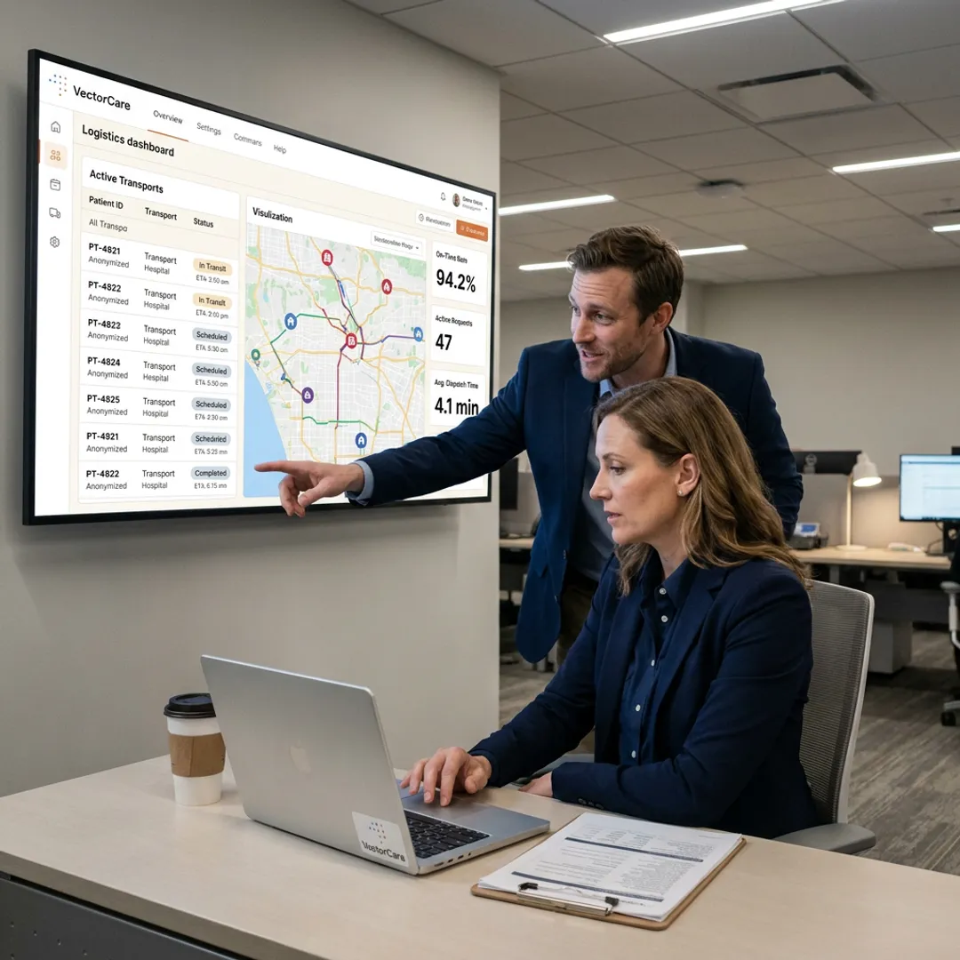 Healthcare collaboration platform for hospital logistics