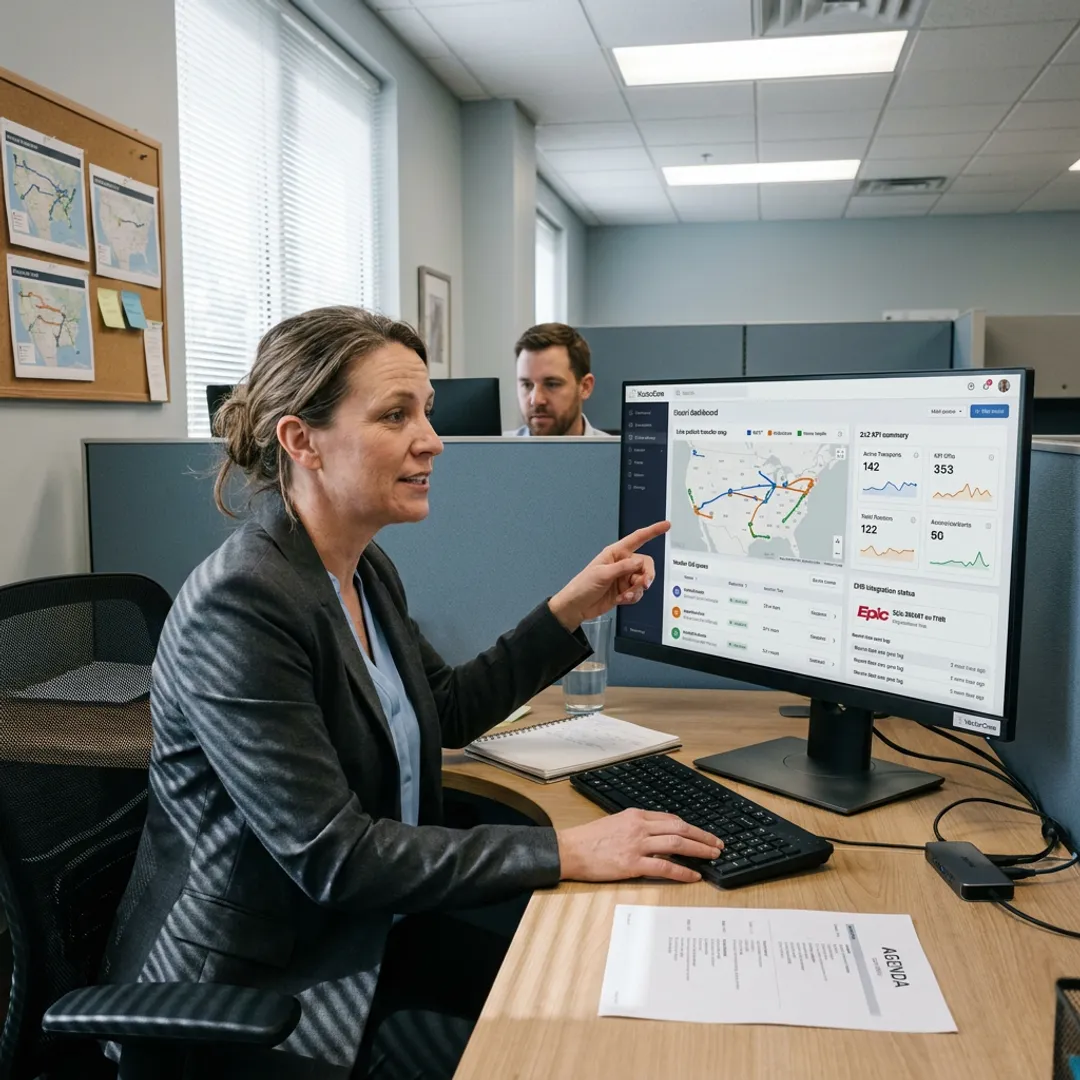 Patient logistics intelligence dashboard