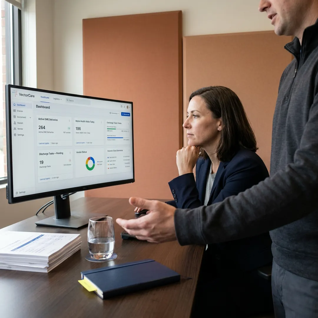 Digital DME delivery coordination dashboard