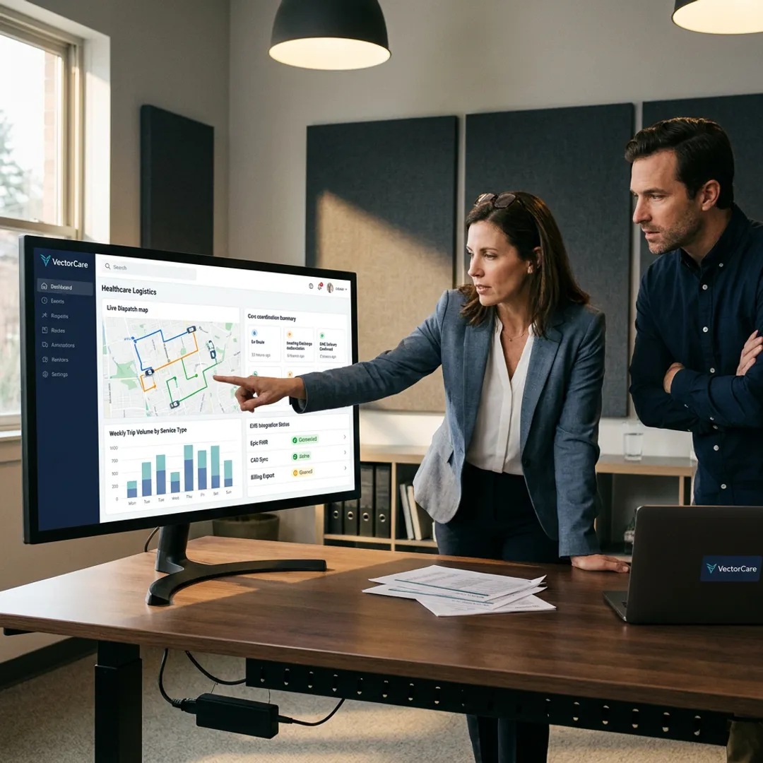 Healthcare data platform for patient logistics