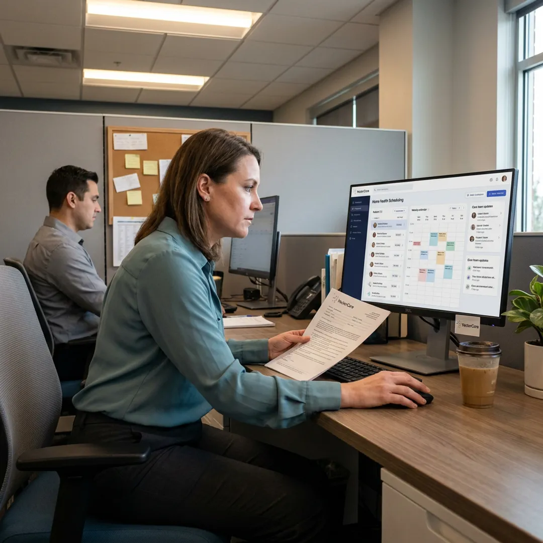 Home health management dashboard for healthcare providers