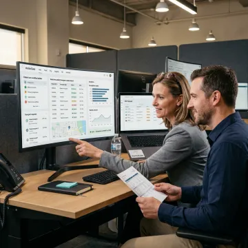 Care management software dashboard