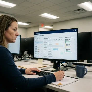 Home health network coordination software