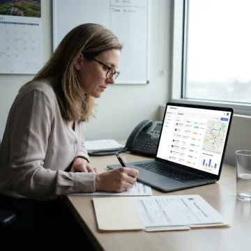 Hospital discharge transport coordination dashboard