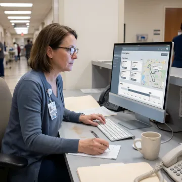 Hospital discharge planning software dashboard