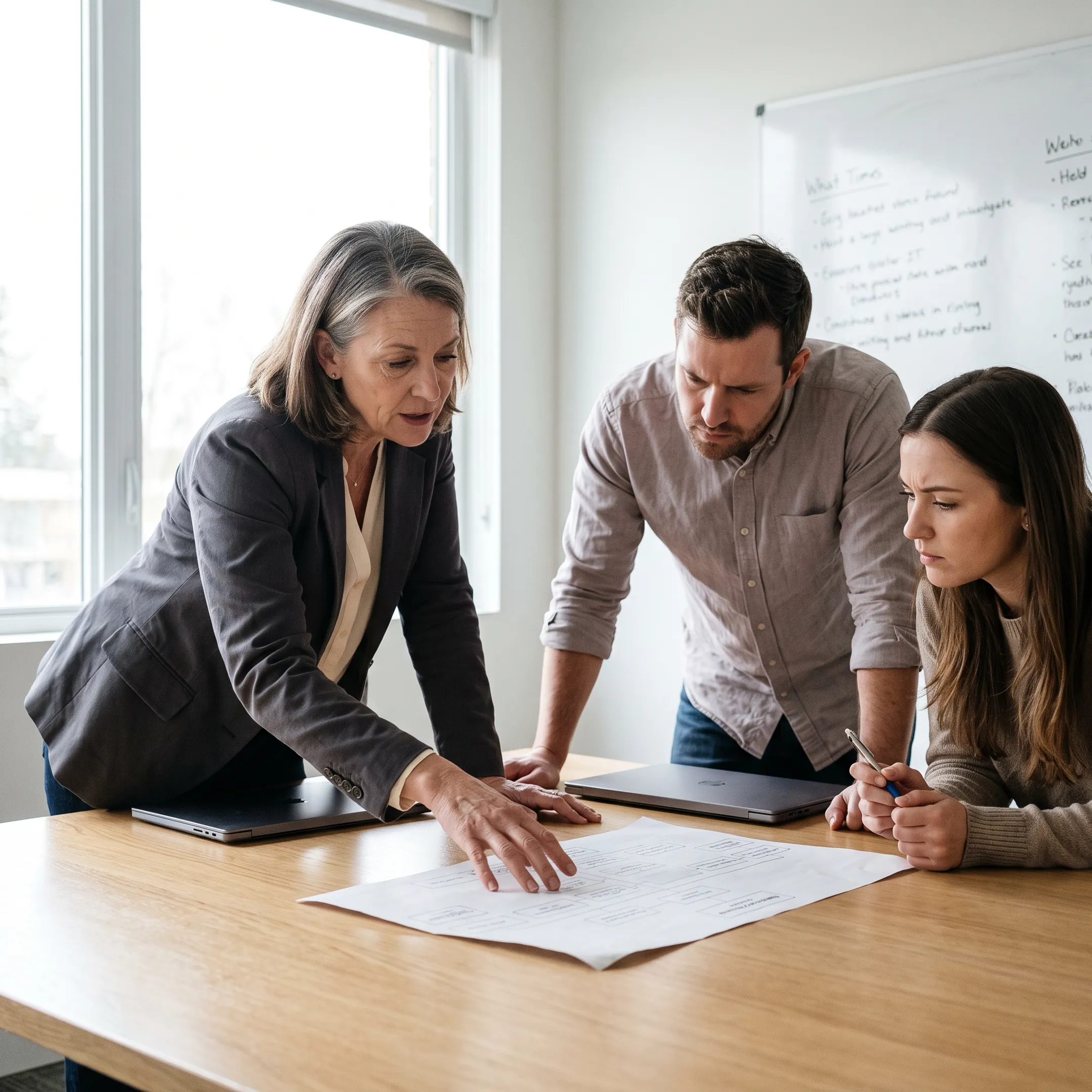 Startup leaders planning people operations strategy