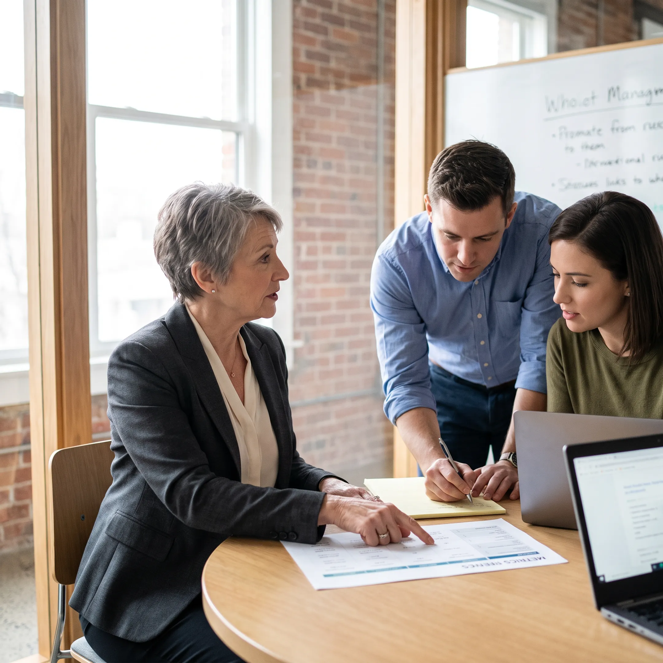 COO working with founders on an operating plan