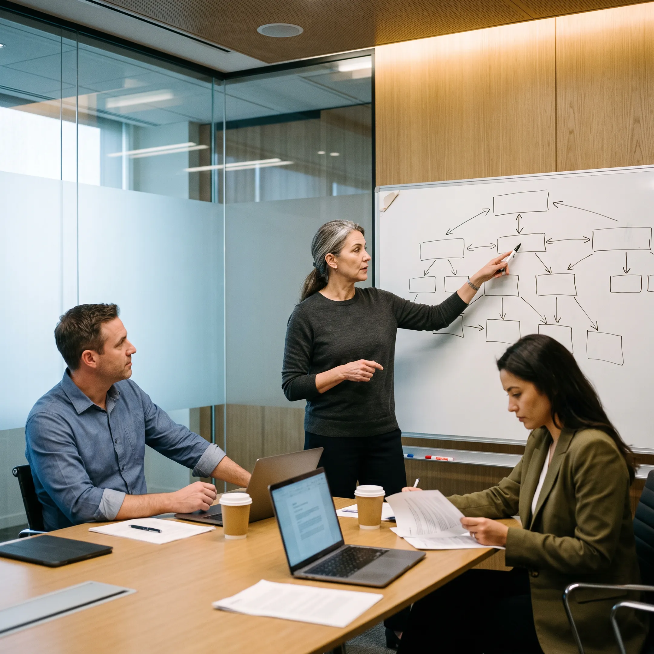 Senior operator aligning leaders around a change initiative