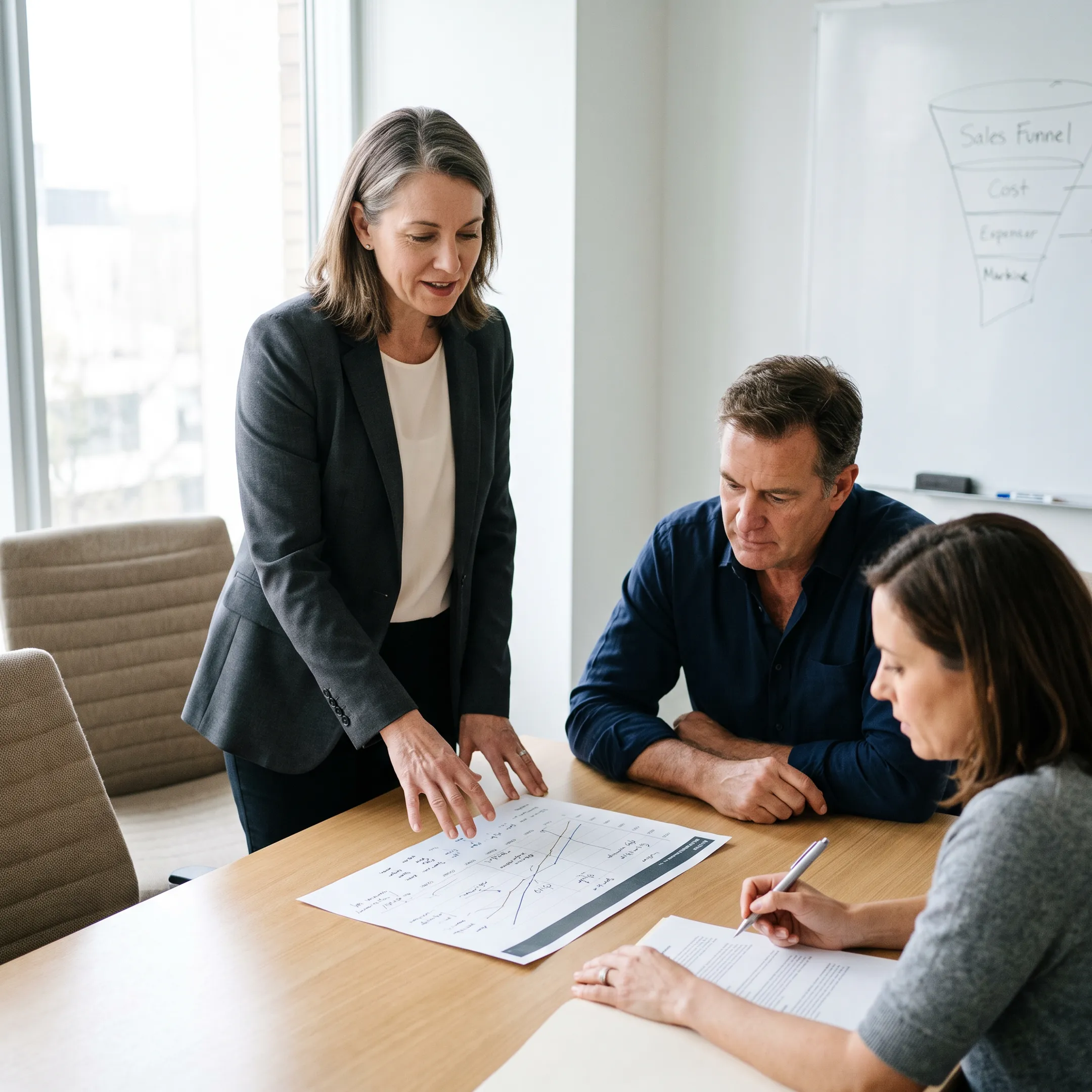 Operator planning go-to-market execution with company leadership