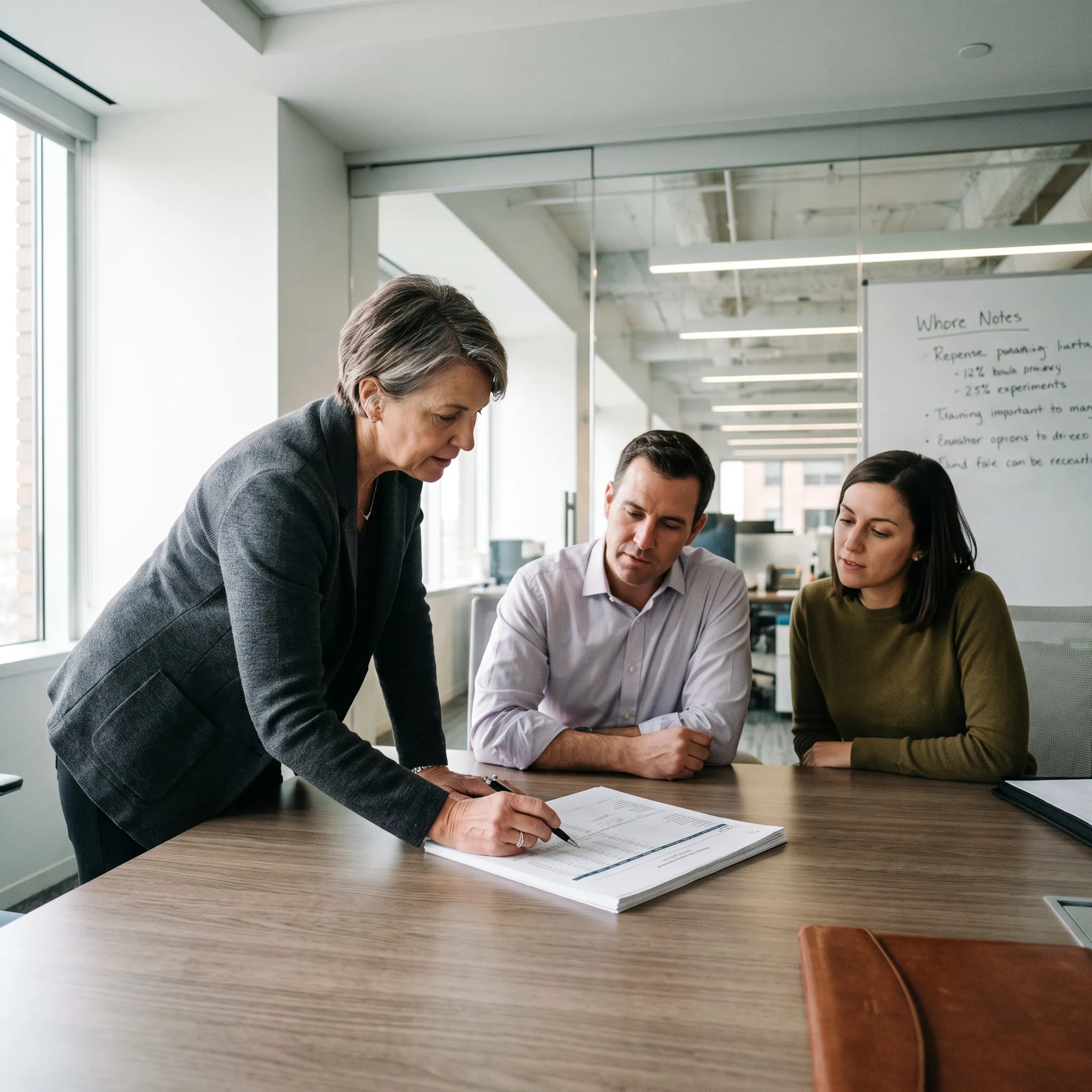 Operating partner analyzing company priorities