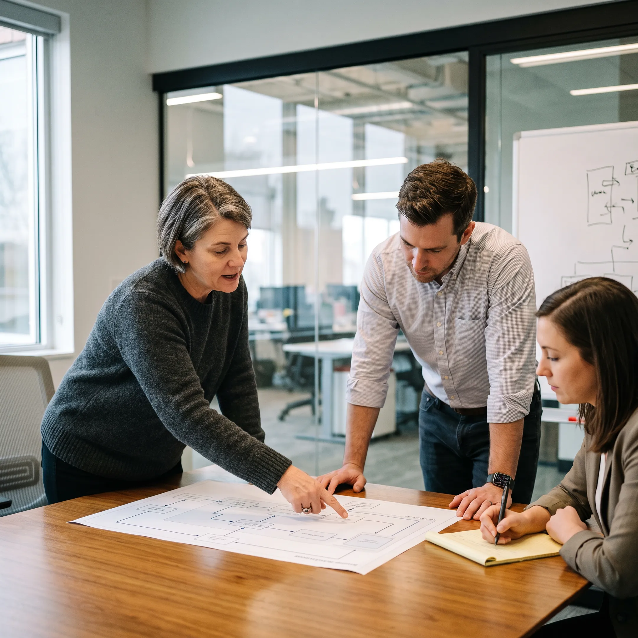 Fractional CTO collaborating with founders on technology strategy