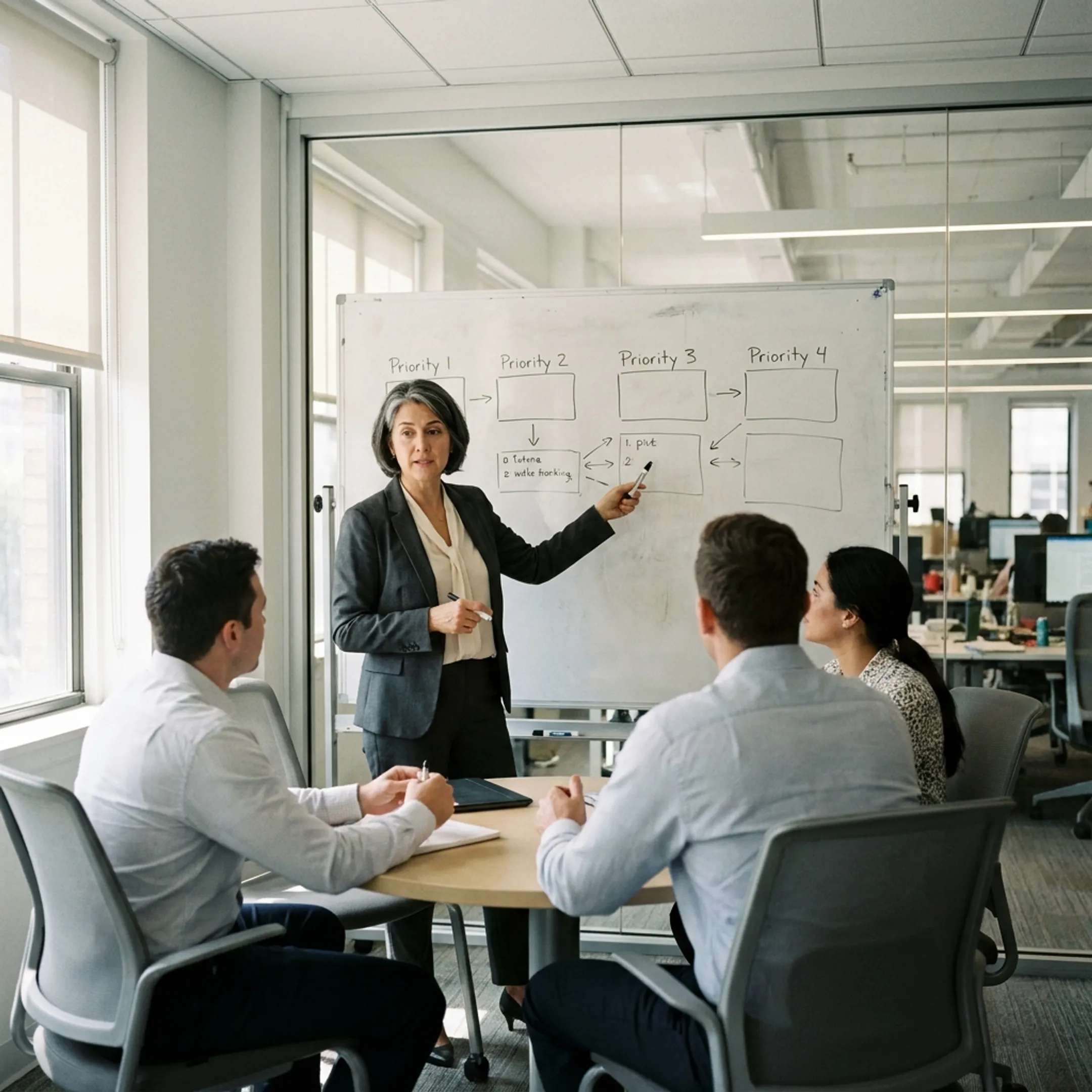 Operating partner planning an execution strategy