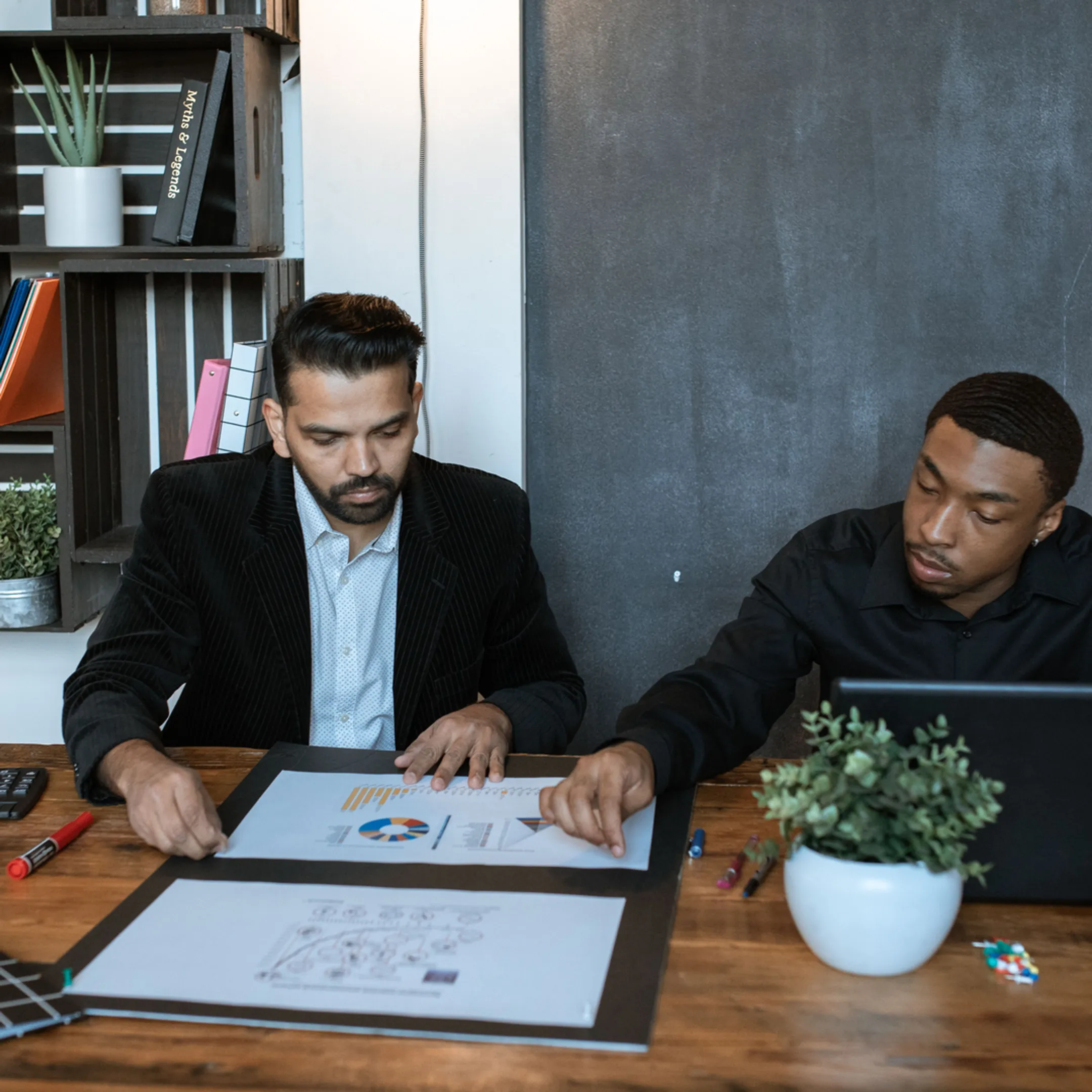 Fractional executive collaborating with a founder