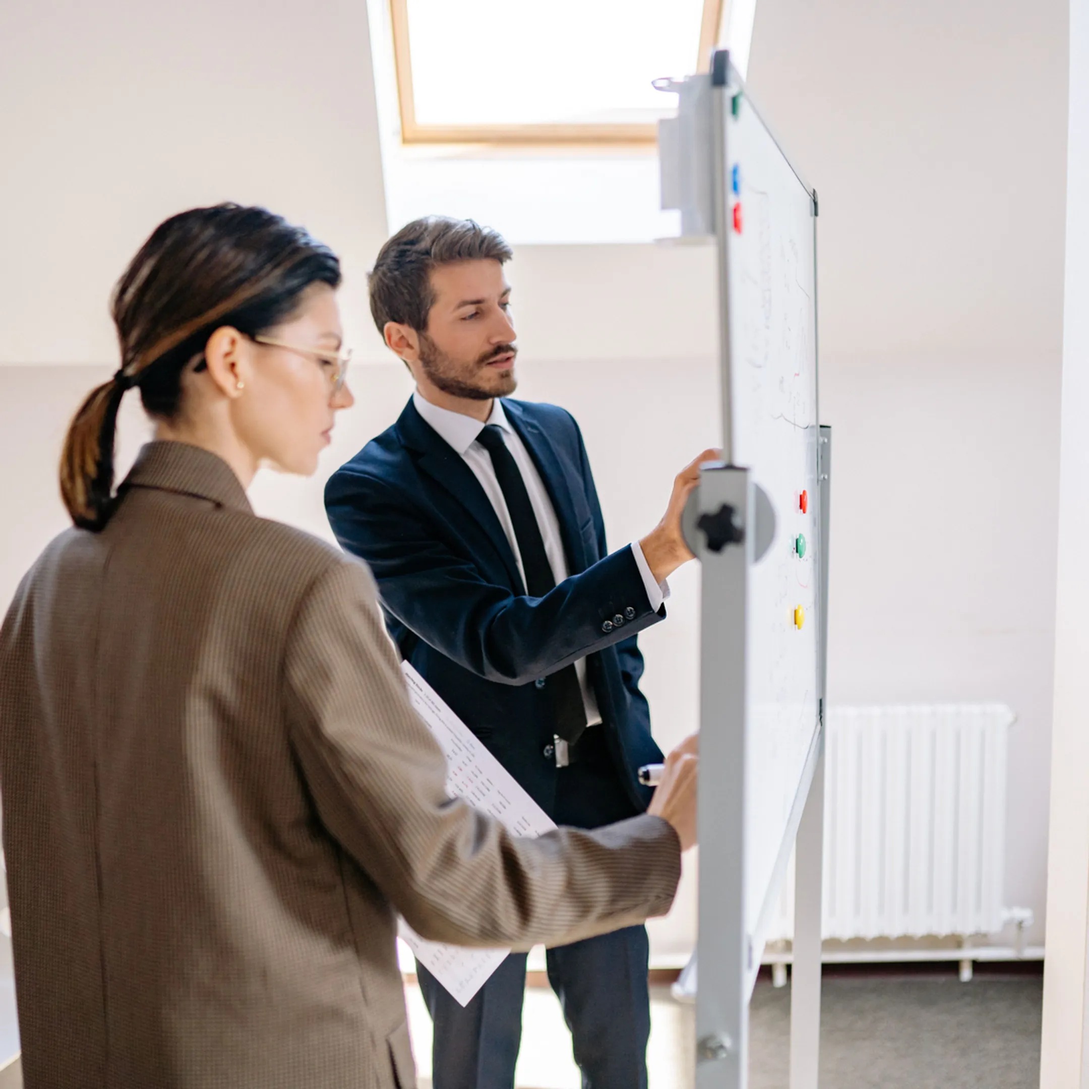 Operator planning business priorities with a founder