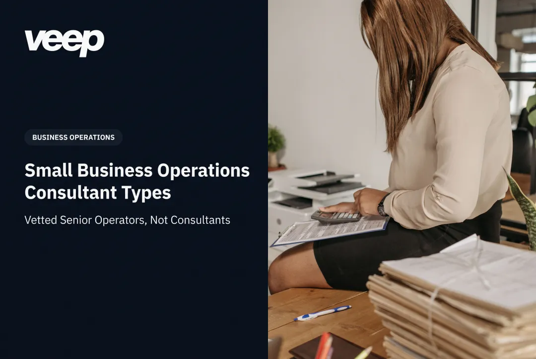 Small Business Operations Consultant Types