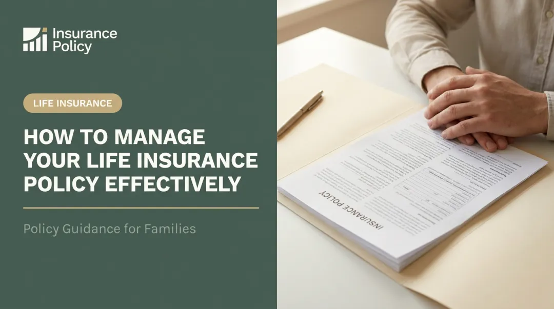 How to Manage Your Life Insurance Policy Effectively